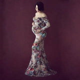 Newest Maternity Photography Props Pregnancy Clothes Maxi Maternity Photo Shoot Dress Long Milke Silk Dresses For Pregnant Woman