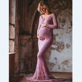 Maternity Photography Props Pregnancy Clothes Maxi Maternity Photography Dress Lace Fancy Sexy Maternity Dress For Photo Shoot