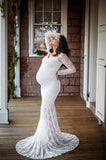 Maternity Photography Props Pregnancy Clothes Maxi Maternity Photography Dress Lace Fancy Sexy Maternity Dress For Photo Shoot