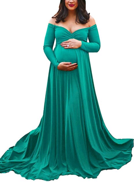 Women 2022 Maternity Dresses For Photo Shoot Long Maxi Dress Maternity Photography Props Cotton Pregnancy Dress Maternity Grown